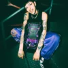 CAZZU Rucsacuri IRIDESCENT CUT & SEW SPIDER SKULL Shark (DLXV)