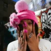CĂCIULĂ PUFF PINK LIL BEAR