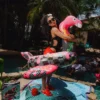 FLAMINGO MAFIA - Colace Gonflabil pentru Petrecere la Piscină