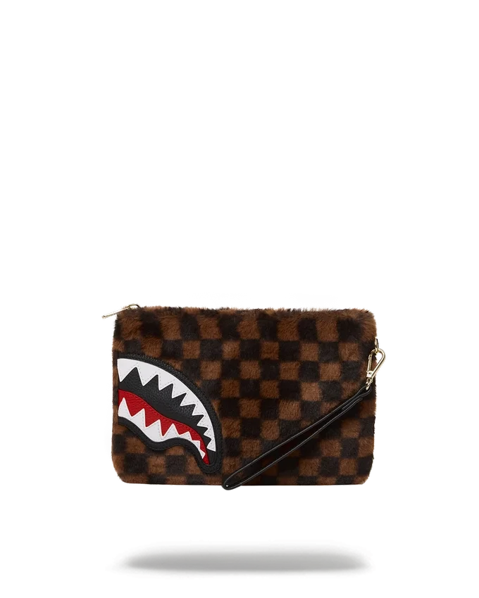 FURRR SHARKS IN PARIS CLUTCH CU LANȚ