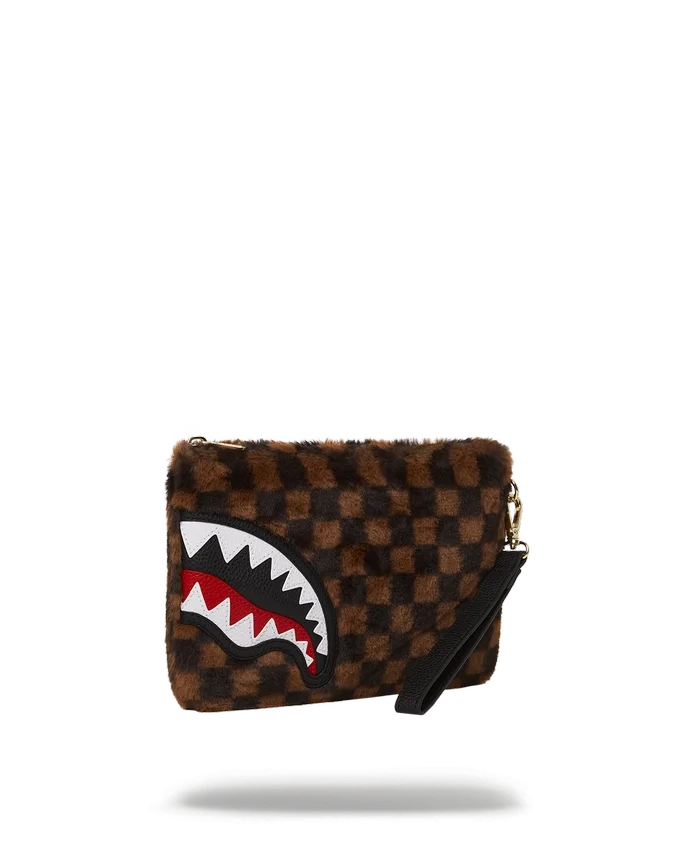 FURRR SHARKS IN PARIS CLUTCH CU LANȚ