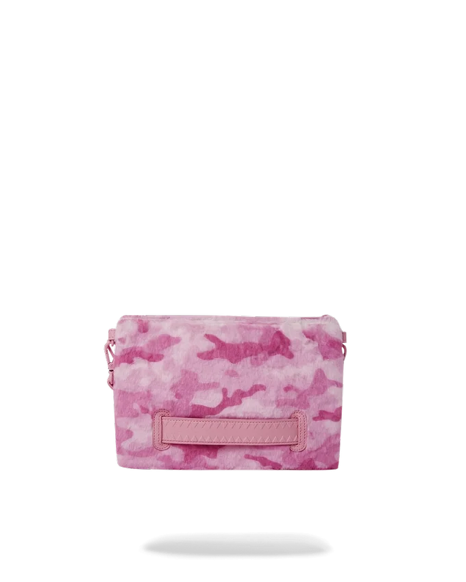 FURRROCIOUS IN PINK CROSSOVER CLUTCH