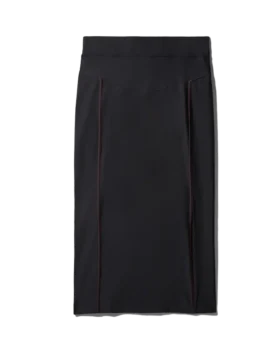FUSTĂ LONGUETTE (NEGRU)