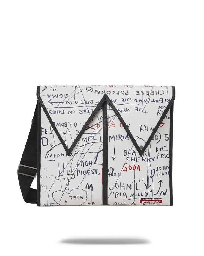 GEANTĂ DE UMĂR OFICIALĂ BASQUIAT UNTITLED (CHEESE POPCORN) 1983 Genți Sling Poștaș