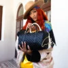 GEANTĂ MINI DUFFLE „Split Quilt Shark” DE NIVEL SUPERIOR