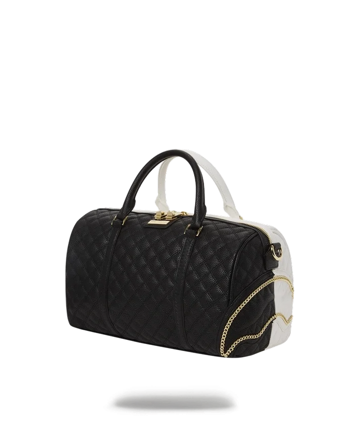 GEANTĂ MINI DUFFLE „Split Quilt Shark” DE NIVEL SUPERIOR