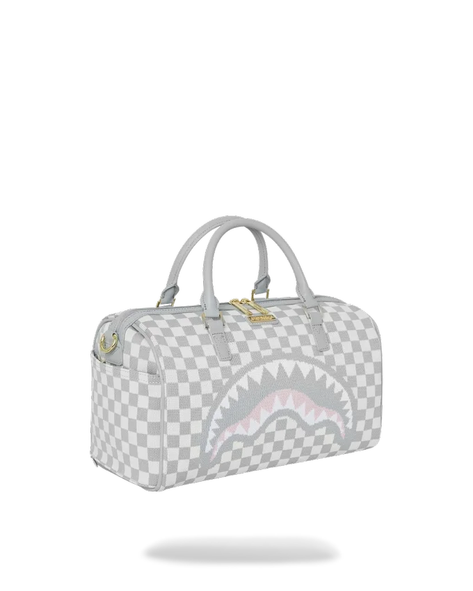 GEANTĂ MINI GENȚI DE VOIAJ TRICOTATE „Sharks In Paris” ÎN CULOARE CREM