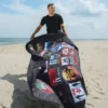 GLOBAL MOGUL UNLIMITED MILES PĂTURĂ DE PLAJĂ PLIABILĂ, REZISTENTĂ LA APĂ, CONVERTIBILĂ ÎN SACOȘE