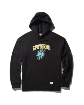 HANORAC CU GLUGĂ Spongebob SPLAT (NEGRU)