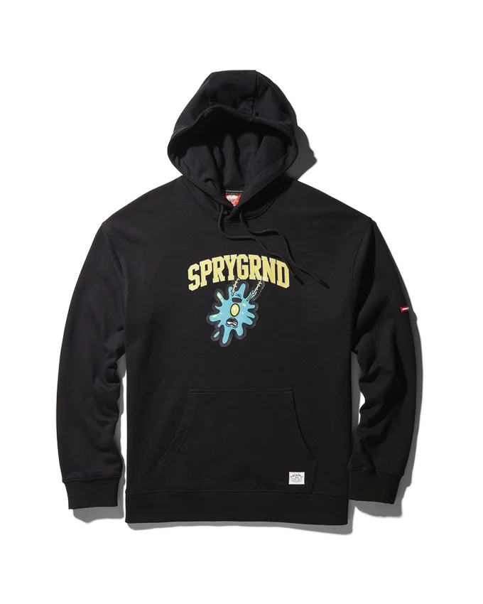 HANORAC CU GLUGĂ Spongebob SPLAT (NEGRU)