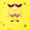 HANORAC CU GLUGĂ SPONGEBOB SPONGE (GALBEN)