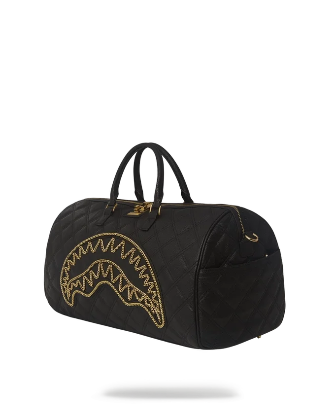 NOIR QUILT GOLD CHAIN SHARK Genți De Voiaj