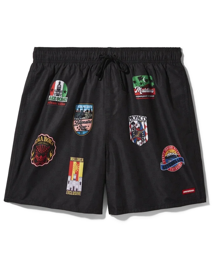 ȘORT DE COSTUME DE BAIE GLOBAL MOGUL BILLIONAIRE
