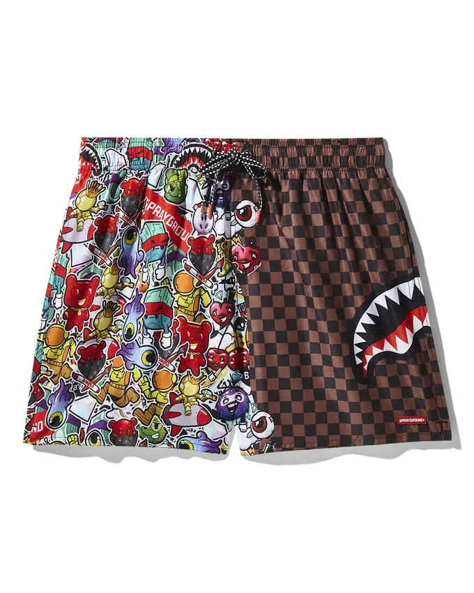 ȘORT DE COSTUME DE BAIE STICKER CREW