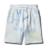 ȘORTURI DIN TRICOT TIE-DYE (ALBASTRU)