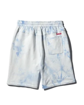 ȘORTURI DIN TRICOT TIE-DYE (ALBASTRU)