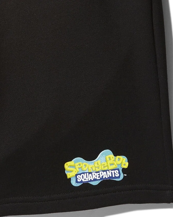 ȘORTURI TRICOTATE SPONGEBOB (NEGRU)