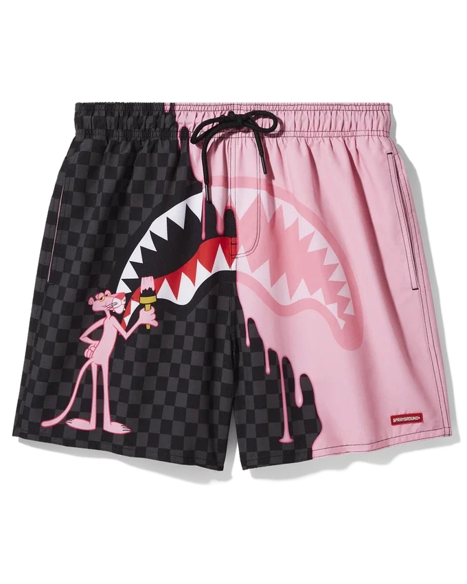 PANTERA ROZ ȘORT DE COSTUME DE BAIE ROZ PENTRU PICTOR