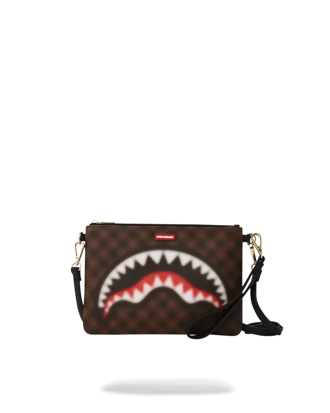 POȘETĂ CROSSOVER SHARKS IN PARIS CU EFECT DE BLUR