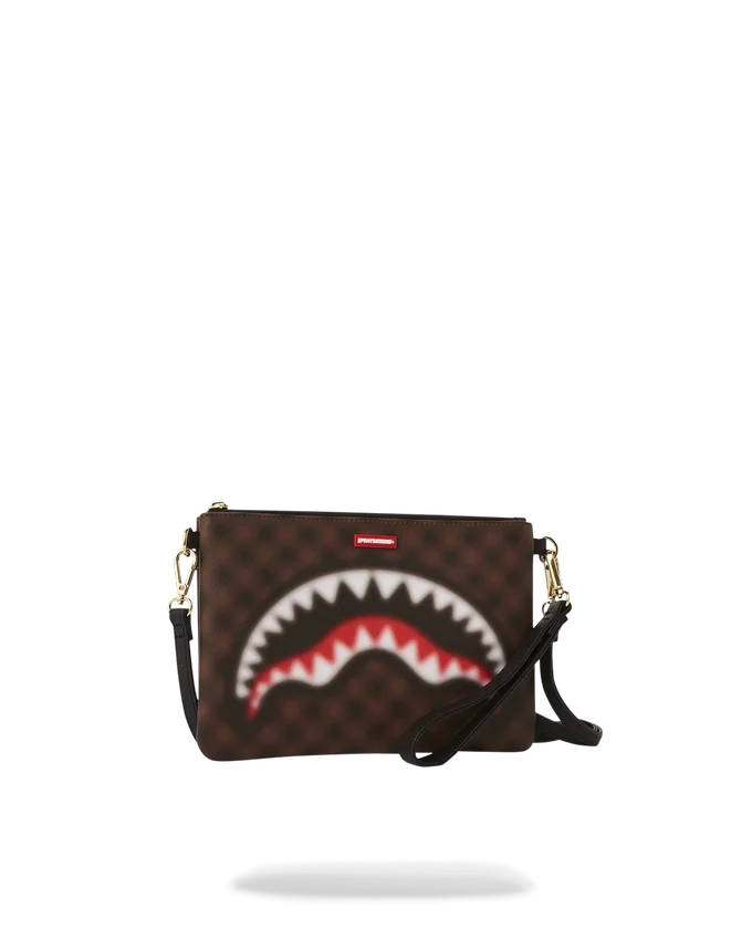 POȘETĂ CROSSOVER SHARKS IN PARIS CU EFECT DE BLUR