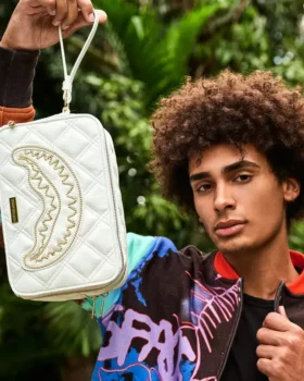 RIVIERA LE BLANC GOLD CHAIN SHARK Genți De Cosmetice