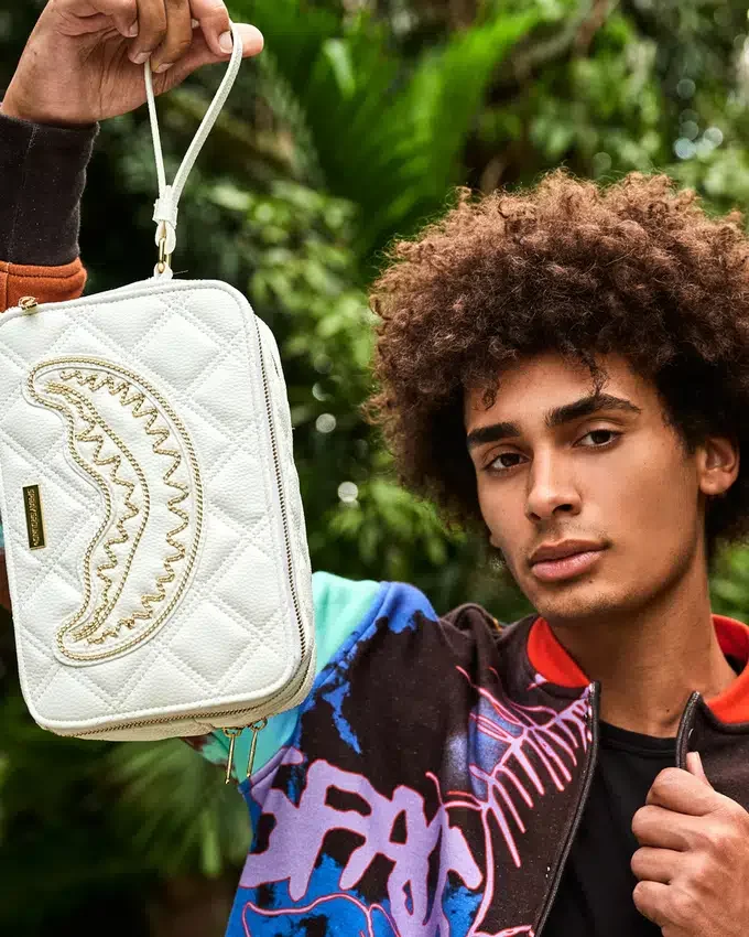 RIVIERA LE BLANC GOLD CHAIN SHARK Genți De Cosmetice