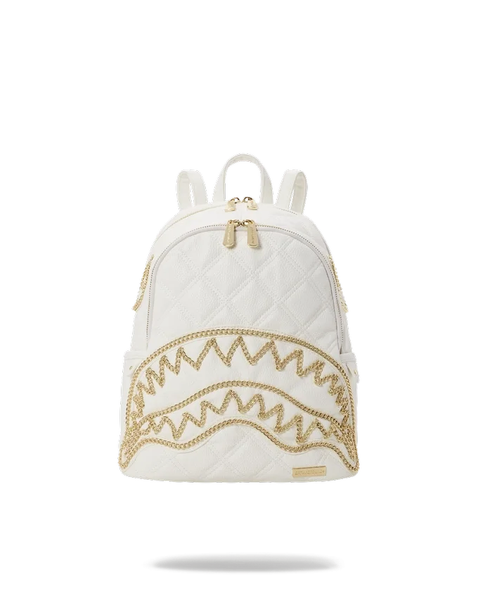 RIVIERA LE BLANC RUCSAC SAVAGE CU LANȚ AURIU ȘI MOTIV DE SHARK