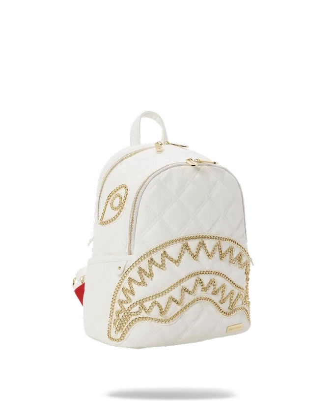 RIVIERA LE BLANC RUCSAC SAVAGE CU LANȚ AURIU ȘI MOTIV DE SHARK