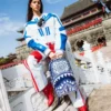 RUCSAC DIN PORȚELAN CU MOTIV TIGRU, FENIX ȘI SHARK