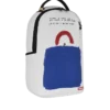 RUCSAC KEITH HARING CU ARTĂ PE FACEȚĂ ALBASTRĂ MARE