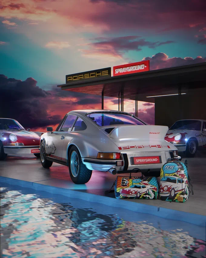 RUCSAC PORSCHE 1972 COLLAB (PRODUS ÎN DOAR 1.191 DE EXEMPLARE)
