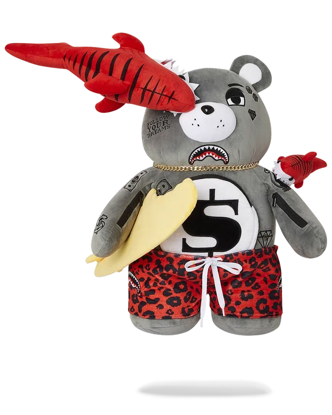 RUCSACUL CU URSULEȚ DE JUCĂRIE „MONEYBEAR” DIN SERIA „SHARK FRIENDS”