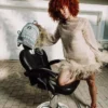 RUCSACUL „KNIT SHARKS IN PARIS” ÎN CULOARE CREM SAVAGE