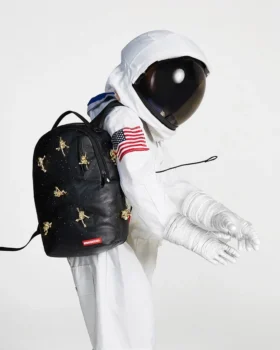 RUCSACUL „LOST IN SPACE” (10 ASTRONAUȚI 3D DIN METAL AURIU)