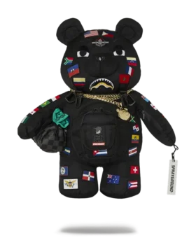 RUCSACUL MONEYBEAR CU STEAGURI INTERNAȚIONALE JAMES FIRST CLASS