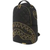 RUCSACUL NOIR QUILT CU LANȚ AURIU ȘI MOTIV DE SHARK (DLXV)