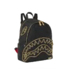 RUCSACUL NOIR QUILT CU LANȚ AURIU ȘI MOTIV DE SHARK SAVAGE