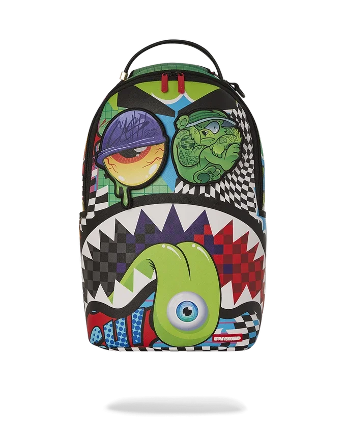 RUCSACUL PSYCHO WORLD OF FUN (CU BANDE DE VELCRO DETASABILE PENTRU OCHI)