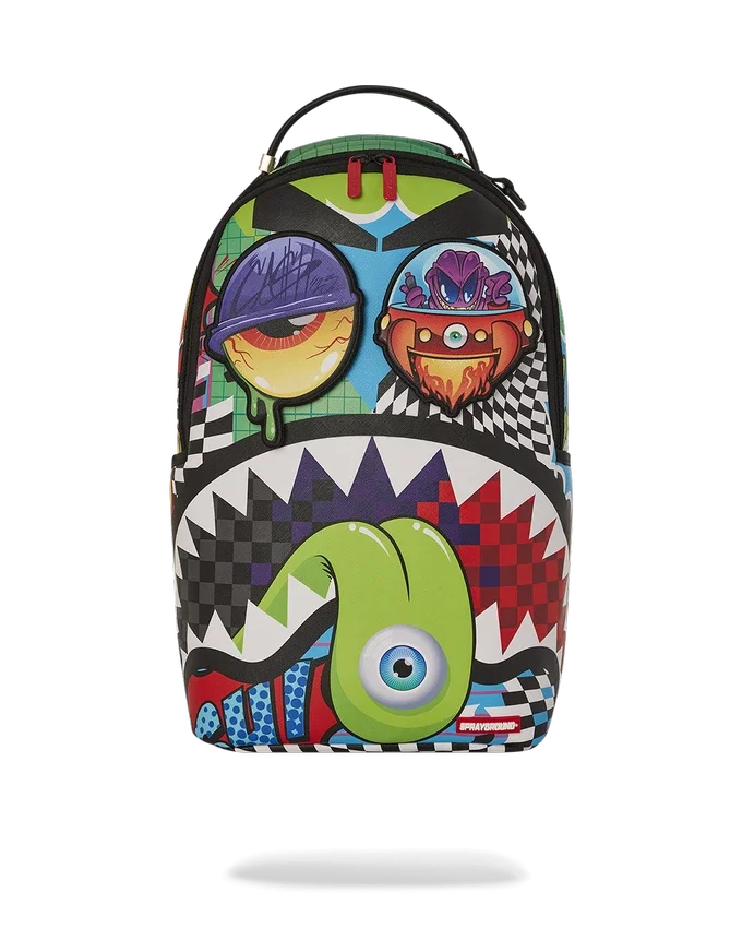 RUCSACUL PSYCHO WORLD OF FUN (CU BANDE DE VELCRO DETASABILE PENTRU OCHI)