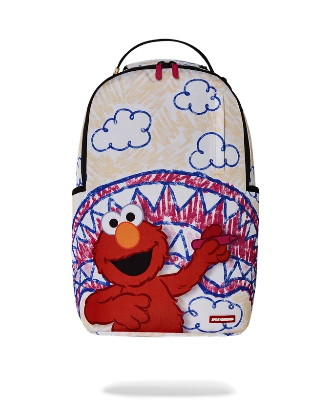 RUCSACULI ELMO'S WORLD SHARK SKETCH