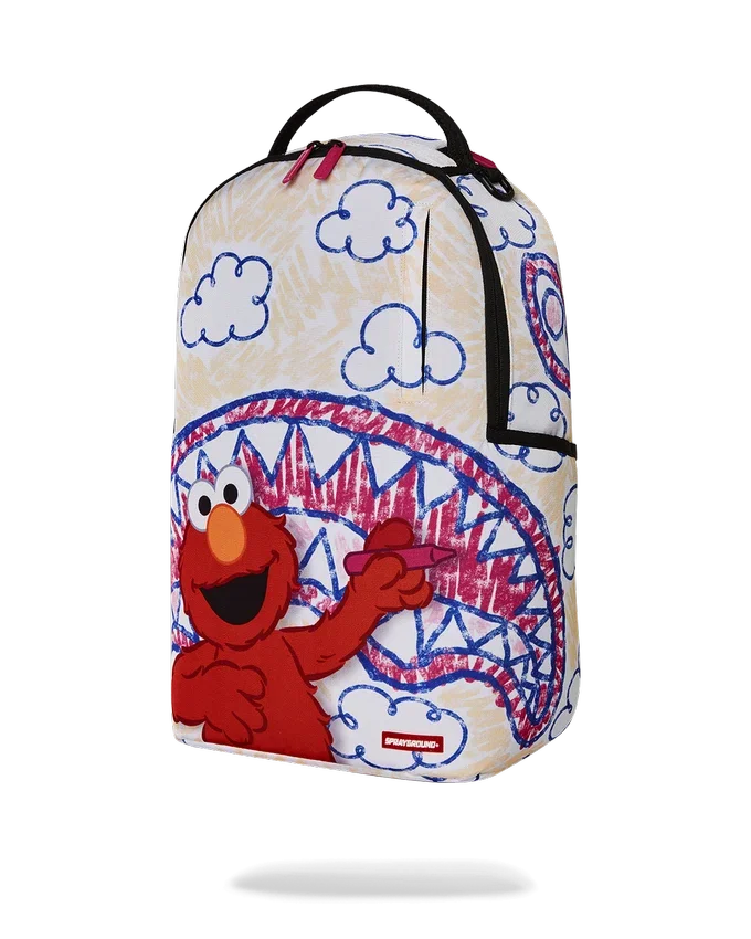 RUCSACULI ELMO'S WORLD SHARK SKETCH