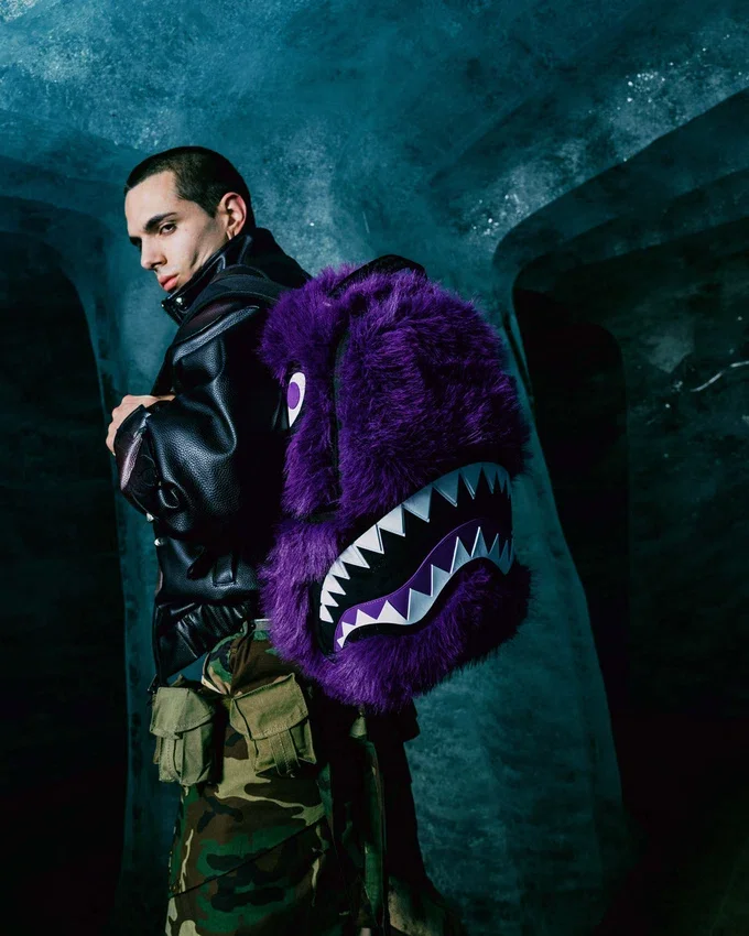 RUCSACULI FURZILLA SHARK (VIOLET)