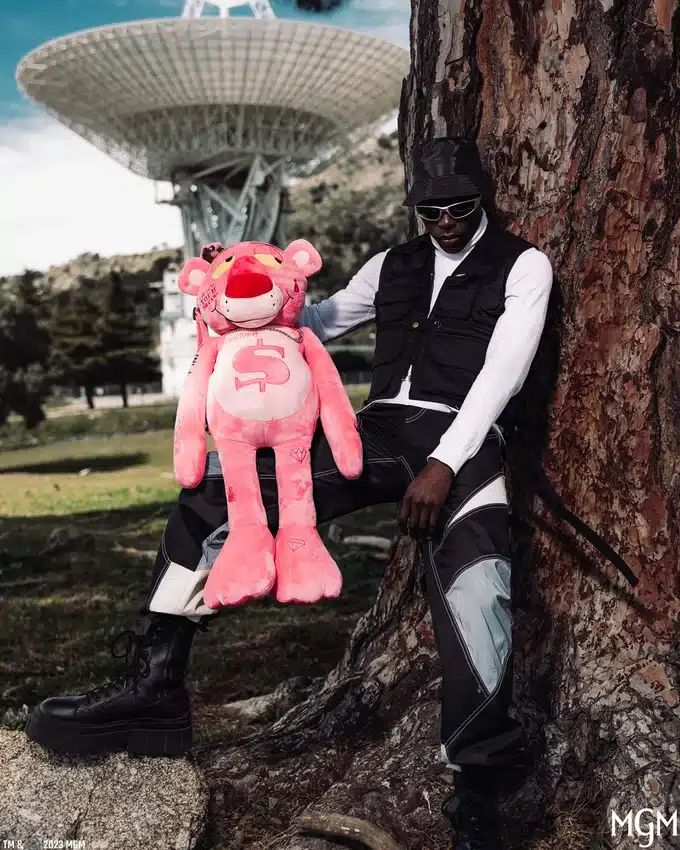 RUCSACULI PINK PANTHER „UP TO NO GOOD Teddy Bear”