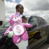 RUCSACULI PINK PUNK MONEYBEAR TEDDYBEAR