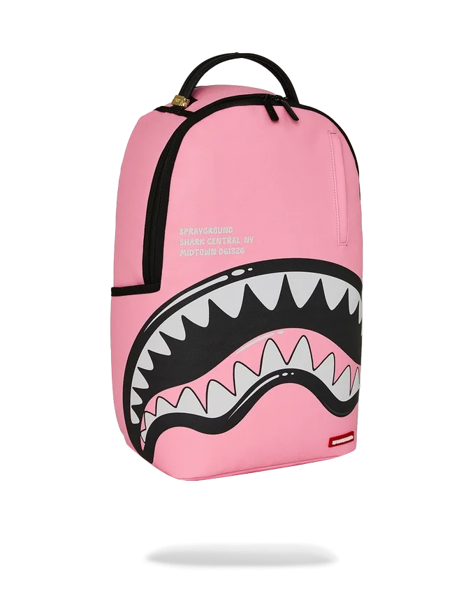 RUCSACULI SHARK CENTRAL BUBBLE SHARK (ROZ)