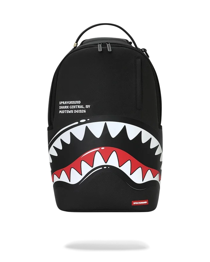 RUCSACULUI SHARK CENTRAL BUBBLE SHARK (NEGRU)