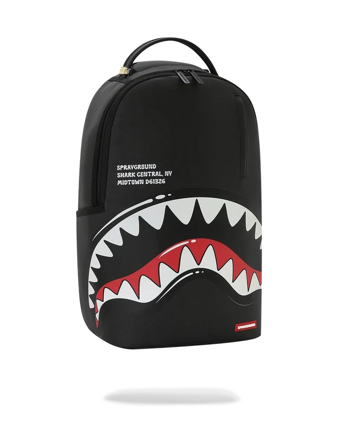 RUCSACULUI SHARK CENTRAL BUBBLE SHARK (NEGRU)