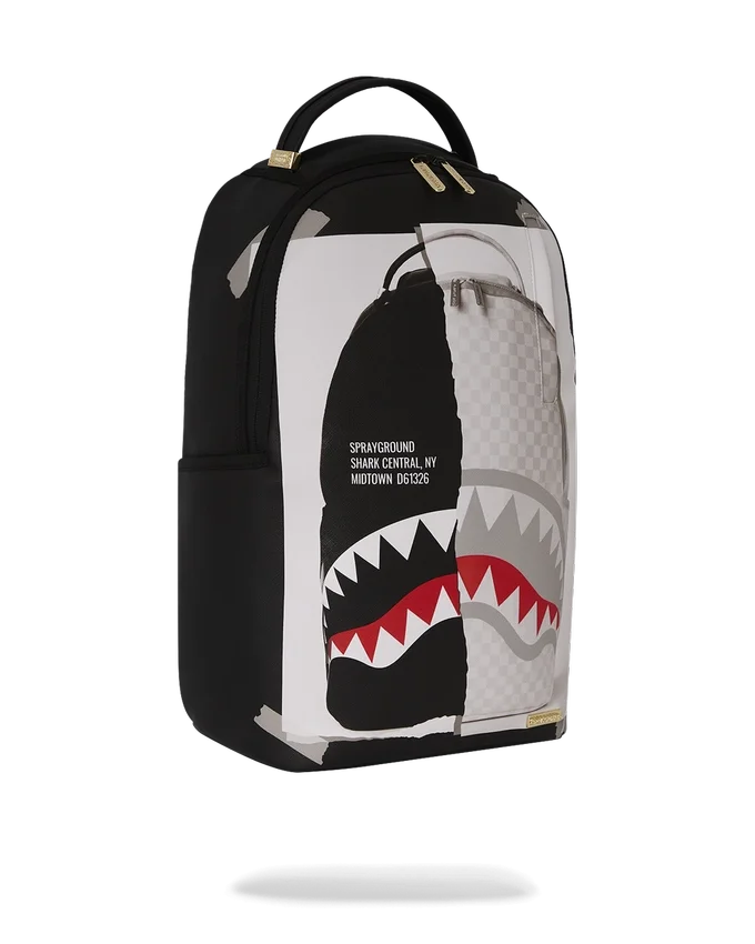 RUCSACURI „BAG ON BAG OPTICAL ILLUSION SHARKS IN PARIS”