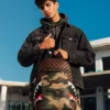 RUCSACURI CU BUZUNAR EXTERIOR CU FERMOAR AURIU „Sharks in Paris” (DLXV)