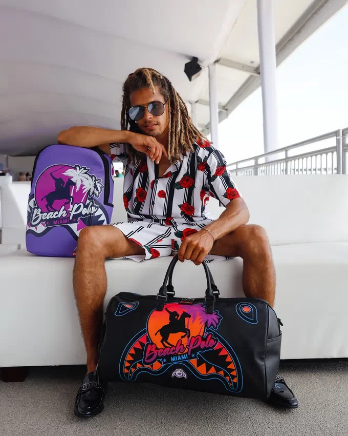 RUCSACURI MIAMI BEACH POLO COLLAB (DLXV-PURPLE)
